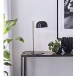 Markslöjd POSE Stołowa 1L Czarna/Złoty Szczotkowany - MS-107938