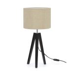 Markslöjd LUNDEN Stołowa 1L Czarna/Flax - MS-107944