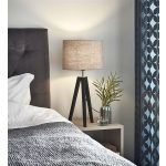 Markslöjd LUNDEN Stołowa 1L Czarna/Flax - MS-107944