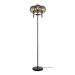 Markslöjd CROWN Podłogowa 3L Czarna/Przydymiony - MS-107947