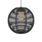 Markslöjd SAGE Wisząca 1L Czarna IP44 - MS-107979