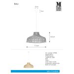 Markslöjd BALI Wisząca 1L Nature - MS-107984