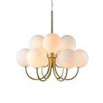 Markslöjd BIANCO Wisząca 9L Gold/Biała - MS-107994