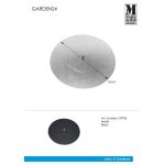 Markslöjd GARDEN 24 Ground Plate Czarna - MS-107996