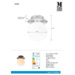 Markslöjd MINI Sufitowa/Kinkiet 1L Biały IP44 - MS-108065