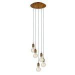 Markslöjd BRONX Pendant 5L Round Bronze - MS-108100
