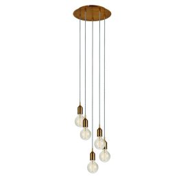 Markslöjd BRONX Pendant 5L Round Bronze - MS-108100