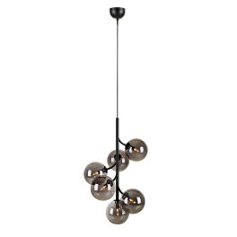 Markslöjd CALLISTO Pendant 6L Black/Smoke - MS-108108