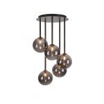 Markslöjd UNIVERSE Pendant 5L Black/Smoke - MS-108111
