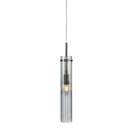 Markslöjd TUBO Pendant 1L Steel/Clear - MS-108112