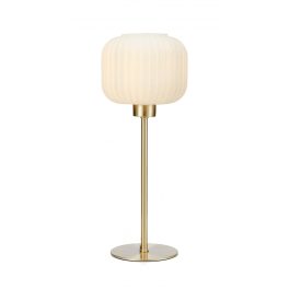   Markslöjd SOBER Table Small 1L Brushed Brass/White - MS-108120