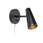 Markslöjd CREST Wall 1L Black - MS-108200