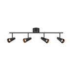 Markslöjd CREST Ceiling 4L Black - MS-108202