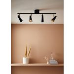 Markslöjd CREST Ceiling 4L Black - MS-108202