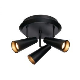 Markslöjd CREST Ceiling 3L Round Black - MS-108204