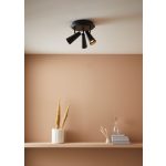 Markslöjd CREST Ceiling 3L Round Black - MS-108204