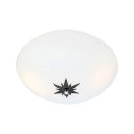 Markslöjd ROSE Plafond 35cm White/Black - MS-108207