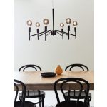 Markslöjd MONARCH Pendant 6L Black - MS-108209