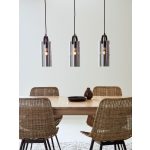 Markslöjd GLORY Pendant 3L Black/Smoke - MS-108219