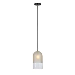 Markslöjd COPE Pendant 1L Frosted/Clear/Black - MS-108225