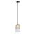 Markslöjd COPE Pendant 1L Frosted/Clear/Black - MS-108225
