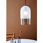 Markslöjd COPE Pendant 1L Frosted/Clear/Black - MS-108225