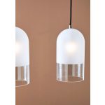 Markslöjd COPE Pendant 3L Frosted/Clear/Black - MS-108226