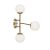 Markslöjd TRINITY Wall 3L Brass/White - MS-108254