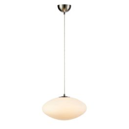 Markslöjd LOCUS Pendant 1L White/Steel - MS-108437