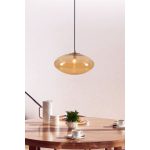 Markslöjd LOCUS Pendant 1L Amber/Brass - MS-108441