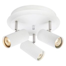   Markslöjd COSTILLA Ceiling Round 3L White/Satin Nickel - MS-108464