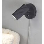 Markslöjd COSTILLA Wall 1L Dark Grey/Satin Nickel - MS-108467