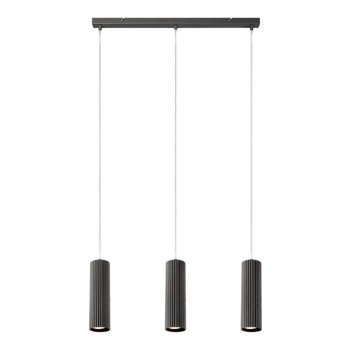Markslöjd COSTILLA Pendant Straight 3L Dark Grey - MS-108473