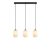 Markslöjd CAVA Pendant 3L Straight Black/White - MS-108563