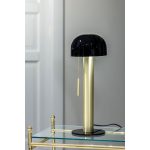 Markslöjd COSTA Table 1L Black/Brushed brass - MS-108576
