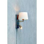 Markslöjd COMO Wall 2L Steel/White - MS-108596