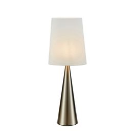 Markslöjd CONUS Table 1L Satin Nickel/Offwhite - MS-108624
