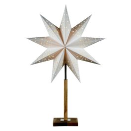   Markslöjd SOLVALLA Tablestar 65cm White/Oak E14 1x25W wood/paper 75x65cm