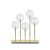 Markslöjd MÄSTER Candlestick  5L Gold E5 5 drewno