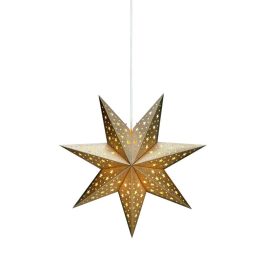   Markslöjd SOLVALLA Paperstar pendant 45 Golden  E14 E14 1x25W paper 45x45cm