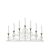 Markslöjd NIGHTFALL Candlestick 7L White/Satin Nickel E10 7