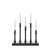 Markslöjd FRATELLO Candlestick 5L Black E10 5 METAL