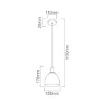 ORLICKI 1xE27 max 8W LED 230V - OR-OR80018