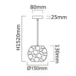 ORLICKI Carera Cromo S 1xG9 max 7W LED 230V - OR-OR80179