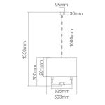 ORLICKI Casa Old Gold M 6xE14 max 15W LED 230V - OR-OR80230