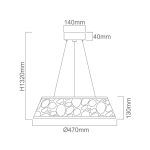 ORLICKI Forina Cromo S*    24W LED 3000K 230V 1501lm - OR-OR80384