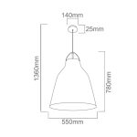 ORLICKI Fresco L Nero   1xE27 max 15W LED 230V - OR-OR80445