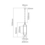 ORLICKI Lunga Old Gold 1xE27 max 15W LED 230V - OR-OR80568