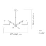 ORLICKI   2xE27 max 15W 230V - OR-OR80698