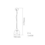 ORLICKI Porto I    1xE14 max 12W LED 230V - OR-OR80742